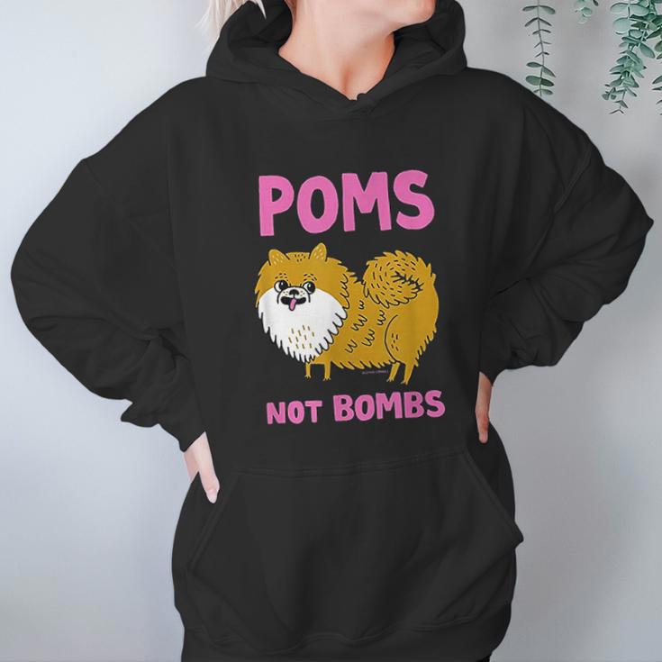 Gemma Correll Poms Not Bombs Hoodie Gifts for Women