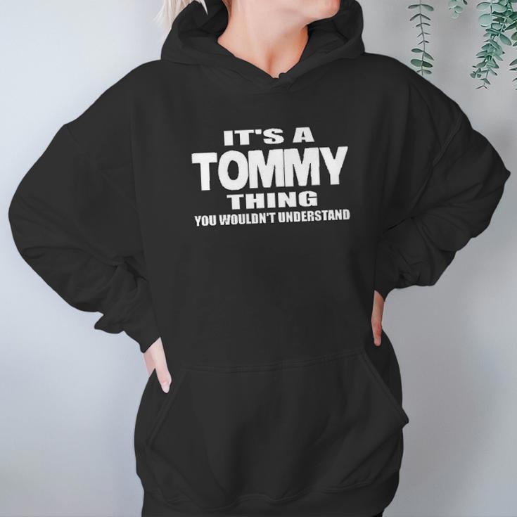 Gildan Tommy Thing Black Hoodie Gifts for Women