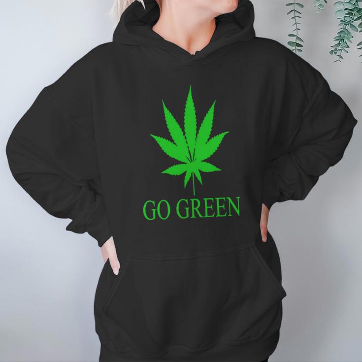 Go Green WeedShirt - Vape Nation - Marijuana Leaf 420 Hoodie Gifts for Women