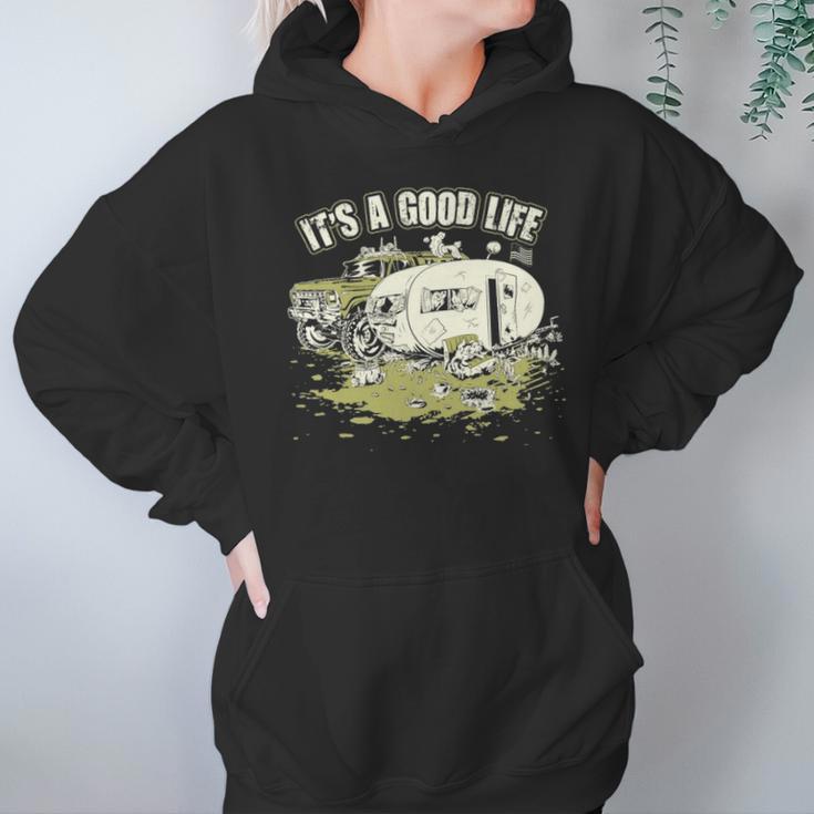 Good Life Jeep Car Camping Hoodie Gifts for Women