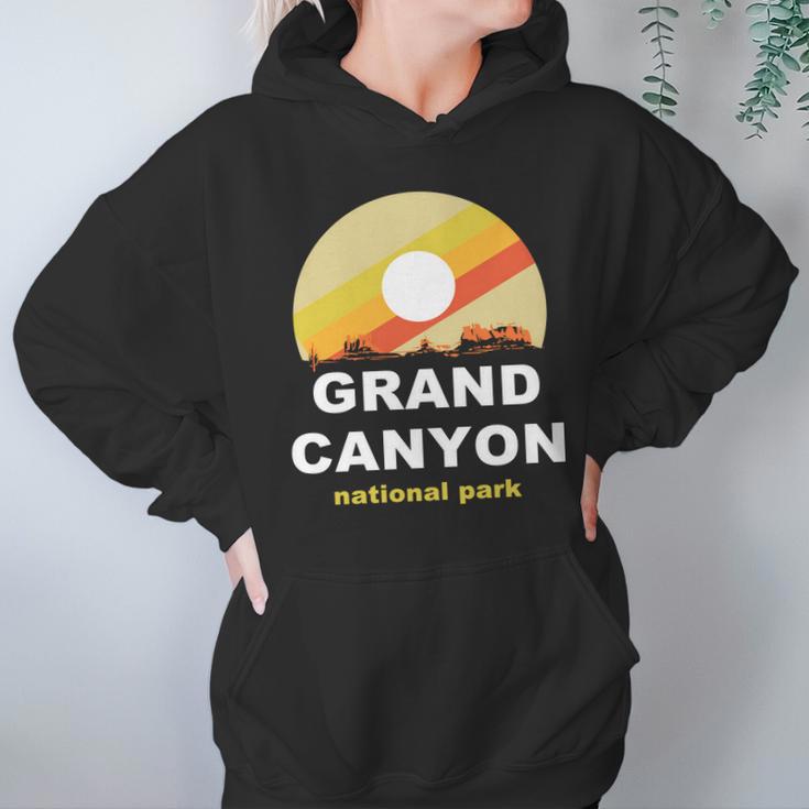 Grand Canyon National Park Retro Logo Hoodie Gifts for Women