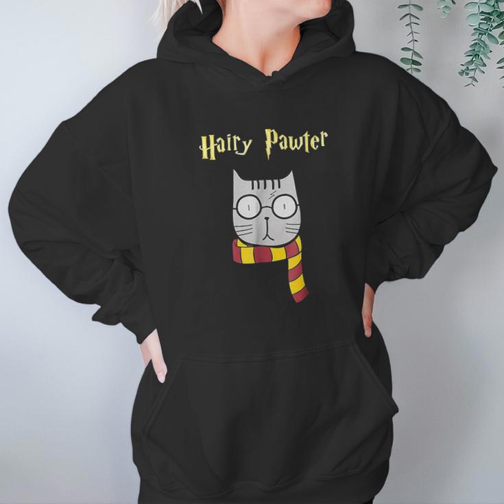 Hairy Pawter Funny Cute Magic Cat With Glasses Gift Hoodie Gifts for Women