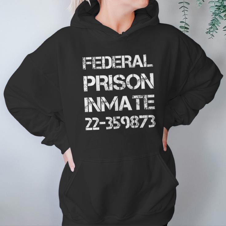 Halloween Federal Prison Jail Inmate Prisoner Costume Hoodie Gifts for Women