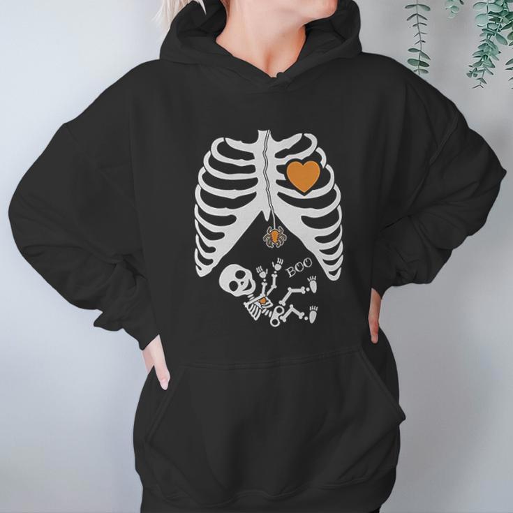 Halloween Skeleton Xray Rib Cage Hoodie Gifts for Women