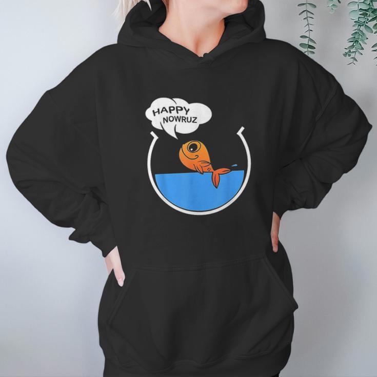 Happy Nowruz 2021 Goldfish Norooz 1400 Persian New Year Hoodie Gifts for Women