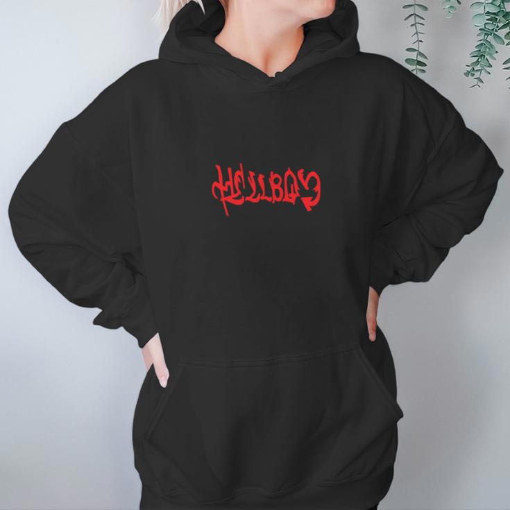 Hellboy Embroidered Long Sleeve Hoodie Gifts for Women