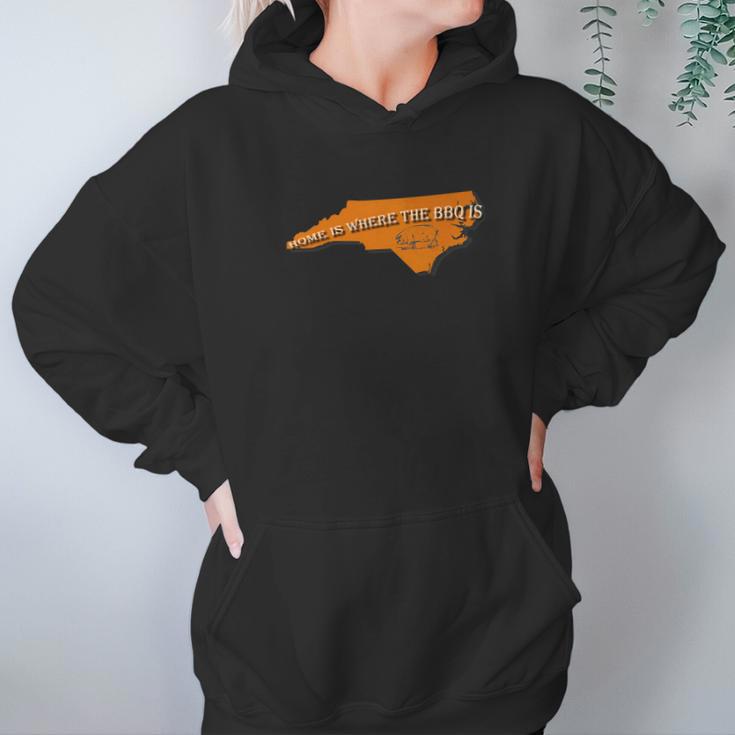 Home Is Where The Bbq Is North Carolina With Pig Hoodie Gifts for Women