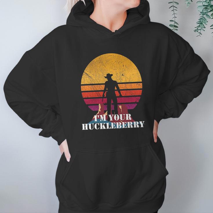 I Am Your Huckleberry Western Quote Vintage Hoodie Gifts for Women