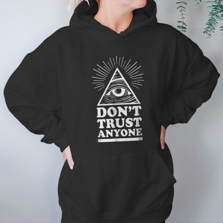 Illuminati Dont Trust Anyone Eye Of Providence Hoodie Gifts for Women