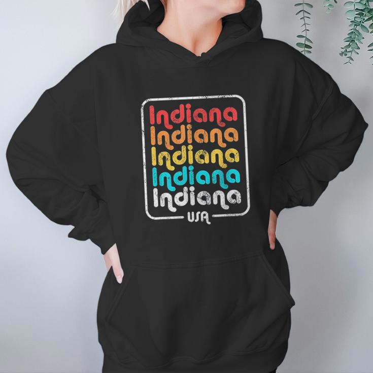 Indiana State Vintage 1970S 1980S Retro Hoodie Gifts for Women