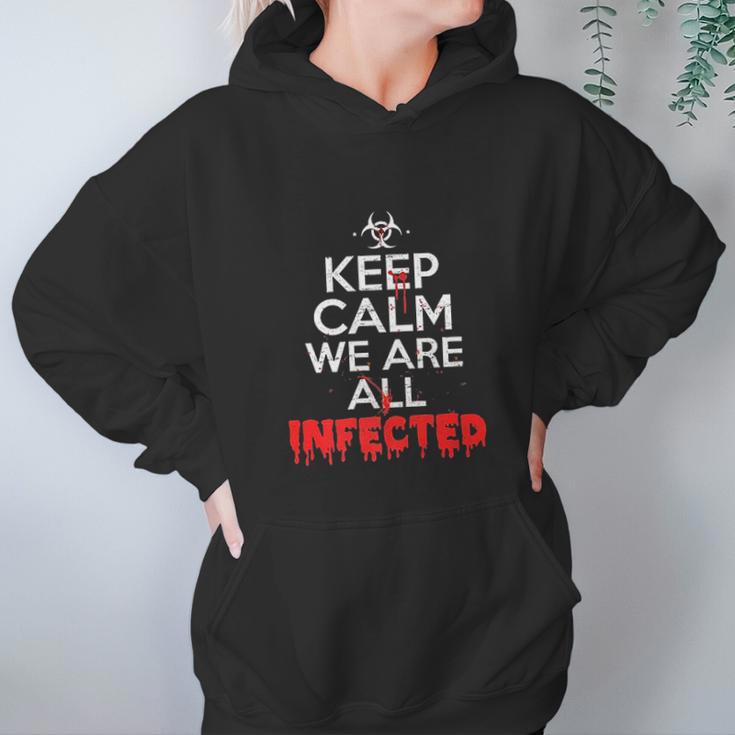 Were All Infected Halloween Zombie Virus Hoodie Gifts for Women