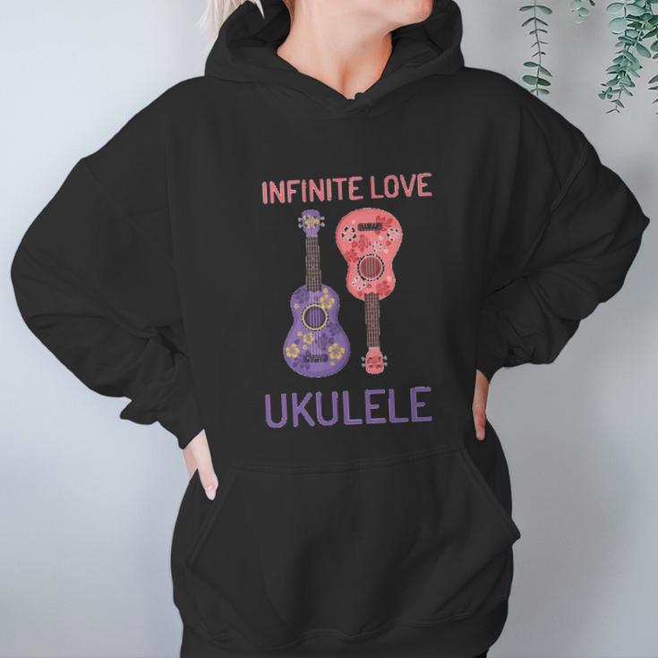 Infinite Love Ukulele Hoodie Gifts for Women