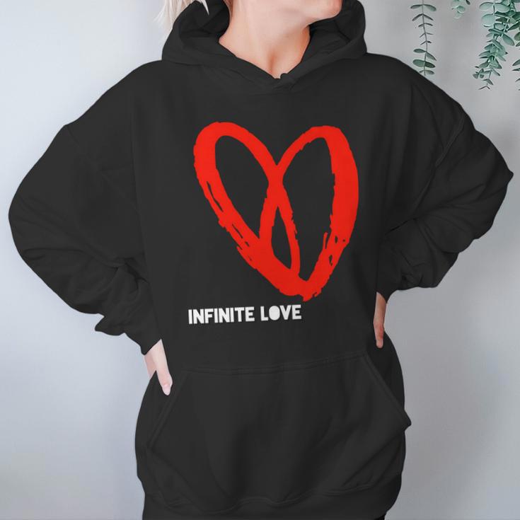 Infinite Love Valentine Heart Science Space Math InfinityHoodie Gifts for Women