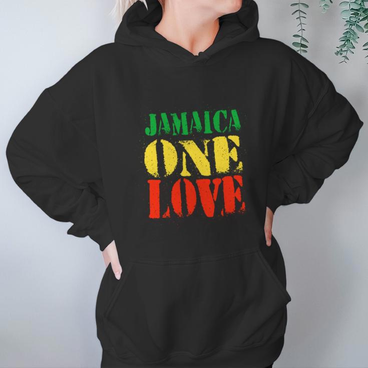 Jamaica One Love Unisex Great Gift Rasta Colors Reggae Hoodie Gifts for Women