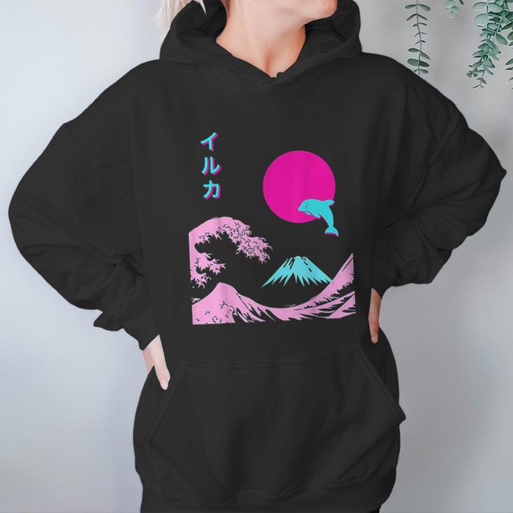 Japanese Dolphin Hoodie Gifts for Women