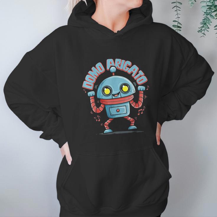 Japanese Pop Culture Music Robot Domo Hoodie Gifts for Women