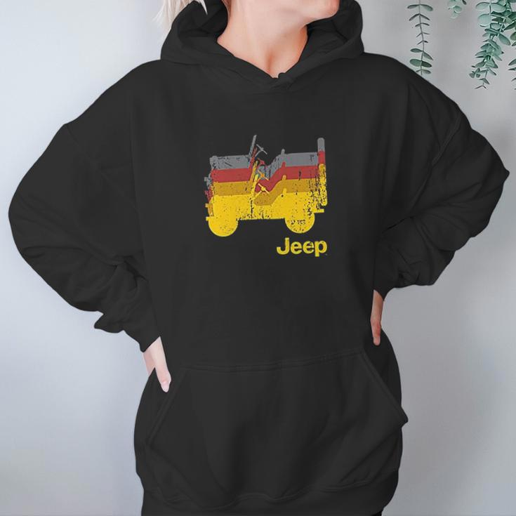 Jeep Willys Repeating Hoodie Gifts for Women