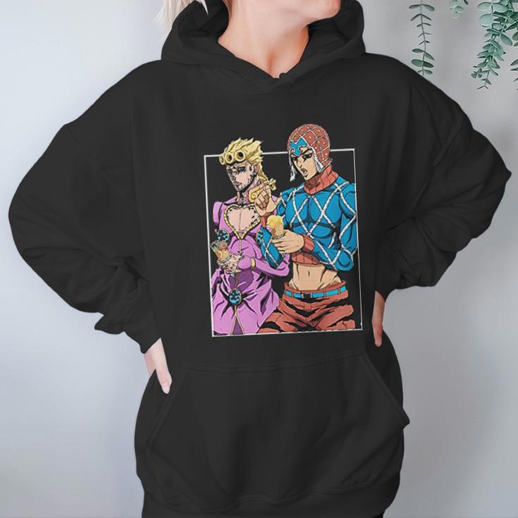 Jojos Bizarre Adventure Enjoying Ice Cream Hoodie Gifts for Women