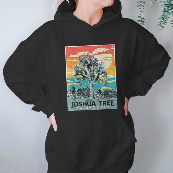 Joshua Tree National Park Vintage Artistic Graphic Design Hoodie Gifts for Women