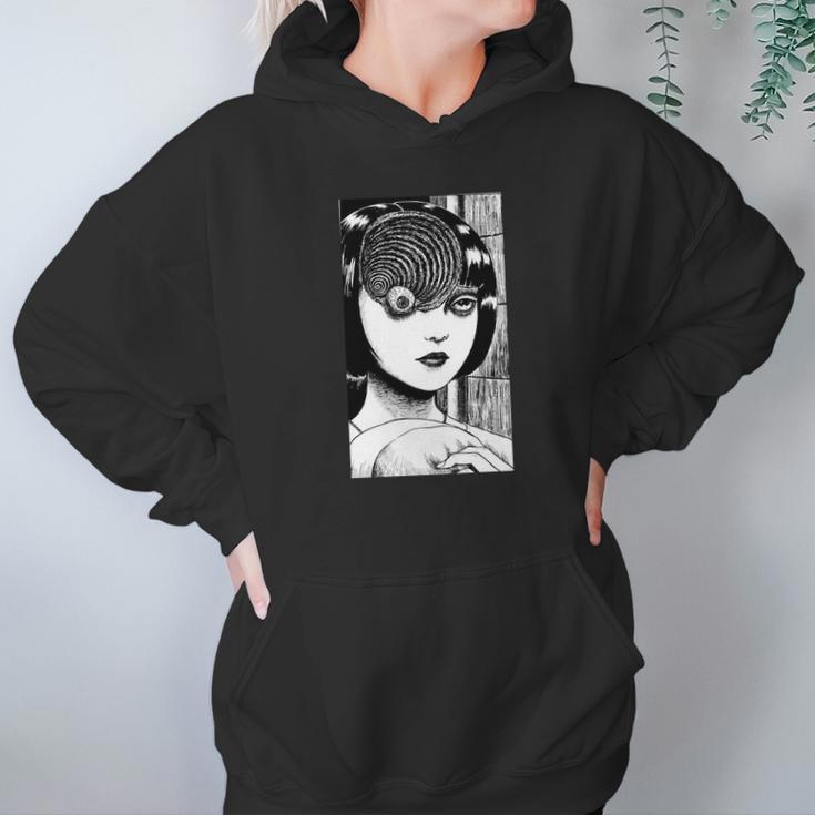 Junji Ito Uzumaki Spiral Eye Hoodie Gifts for Women