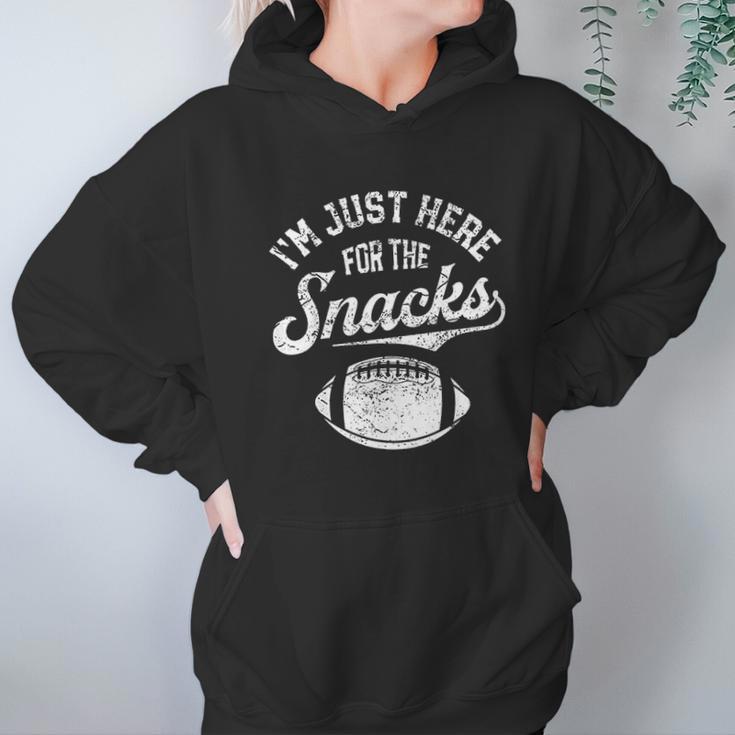 Im Just Here For The Snacks Funny Fantasy Football Hoodie Gifts for Women