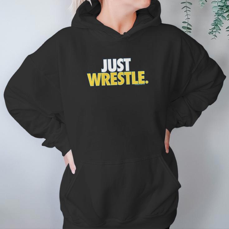 Just Wrestle Youth Wrestling By Chalktalk Sports Hoodie Gifts for Women