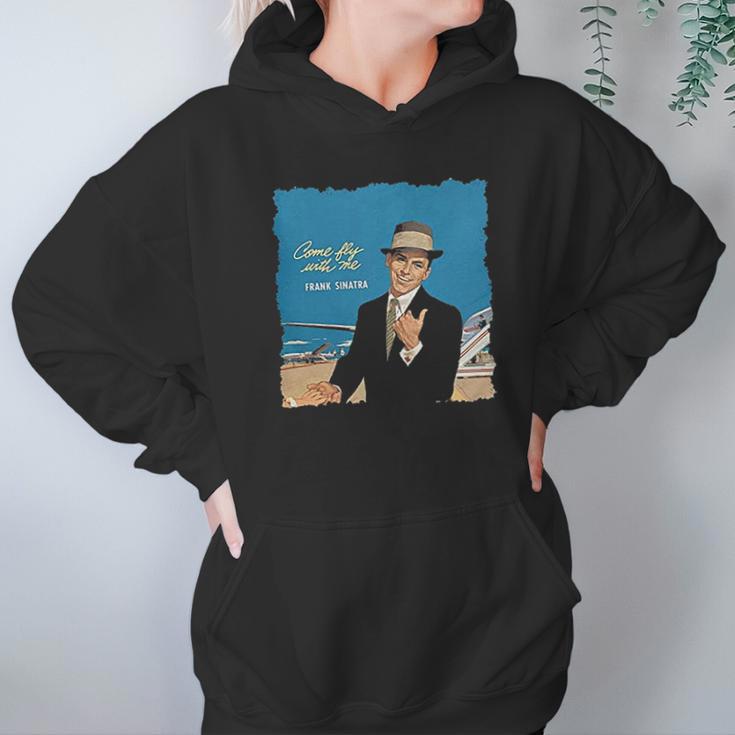 Kaq Houhui Frank Sinatra Come Fly With Me Men Oversize Leisure Hoodie Gifts for Women