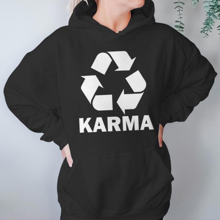 Karma Recycling Logo Hoodie Gifts for Women