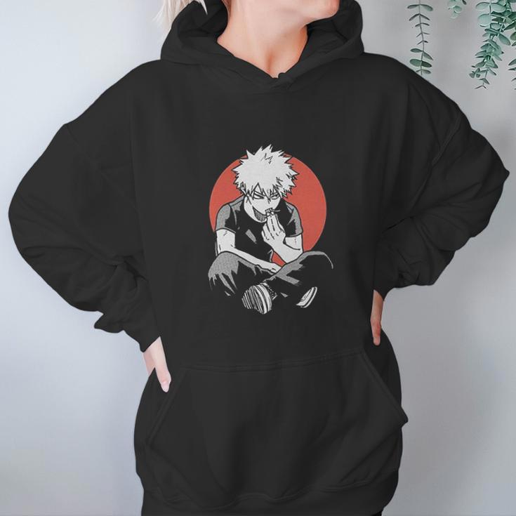 Katsuki Bakugo Eating Fries My Hero Academia Boku No Hero Academia Hoodie Gifts for Women