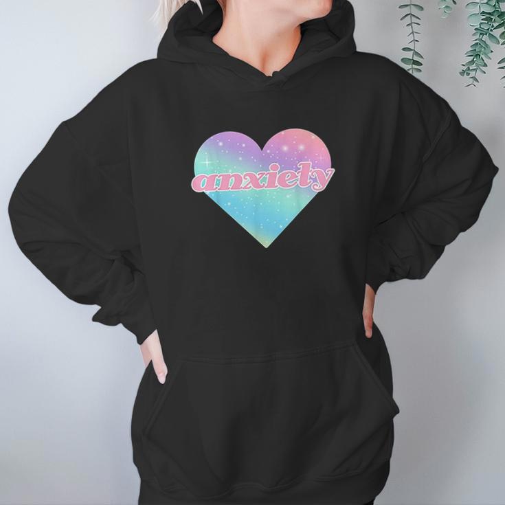 Kawaii Pastel Goth Anxiety Space Heart Hoodie Gifts for Women