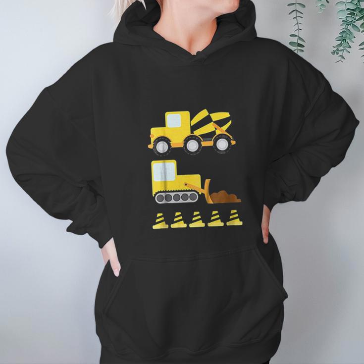 Kids Boys Construction Diggers And Trucks Hoodie Gifts for Women