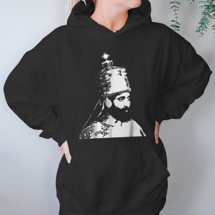 The King Stands Haile Selassie Crown Hoodie Gifts for Women