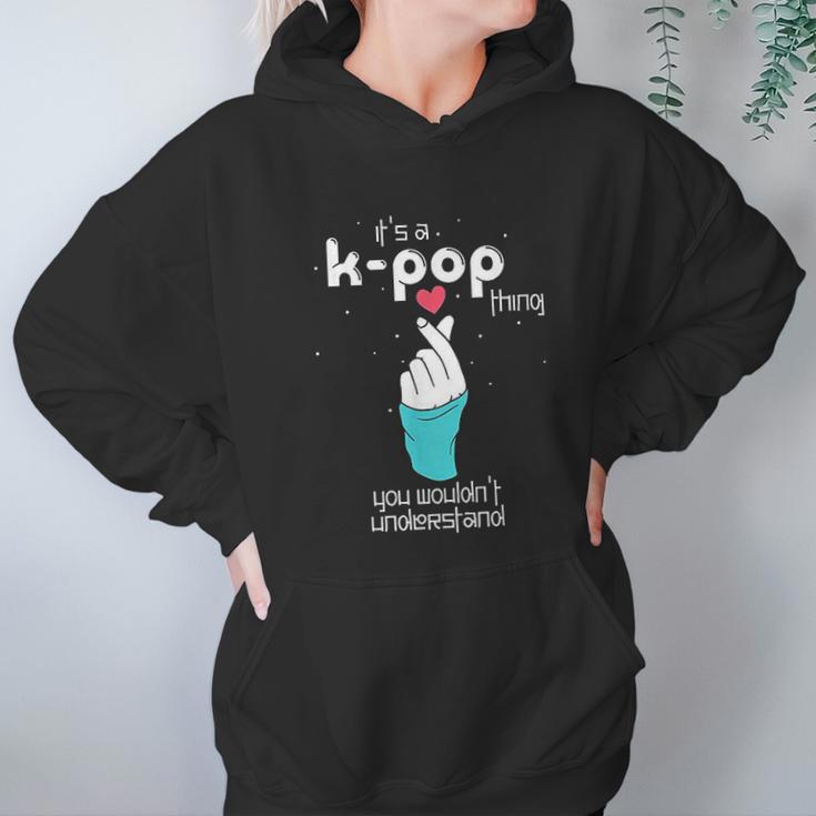 Korean Style Finger Heart Hand Symbol Pop Music Lover K Pop Hoodie Gifts for Women