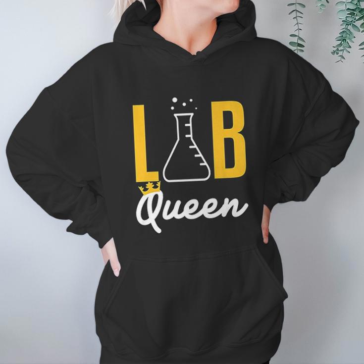 Lab Tech Queen Med Technician Funny Gift Supervisor Coworker Hoodie Gifts for Women