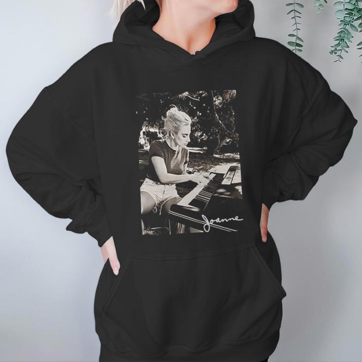 Lady Gaga Joanne Piano Black Hoodie Gifts for Women