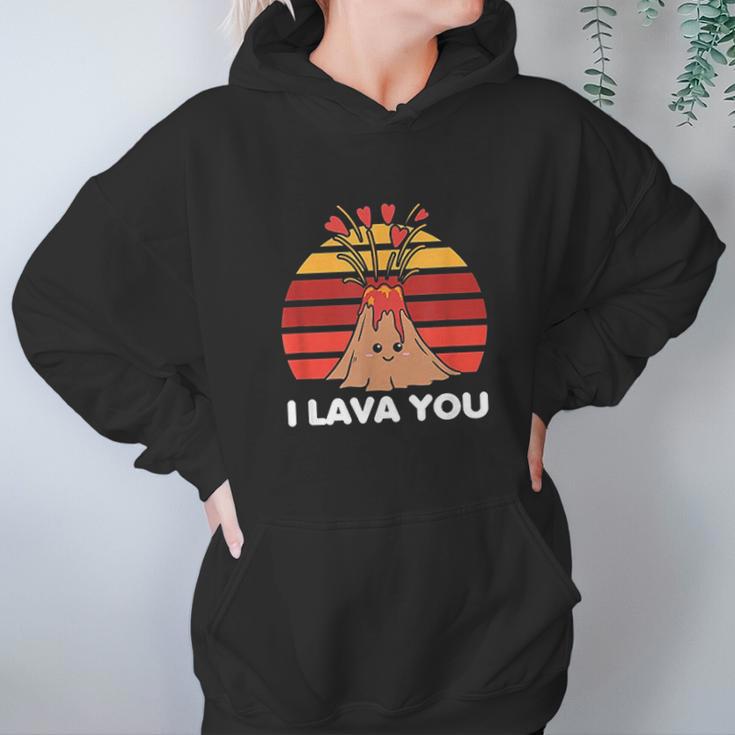 I Lava You Retro Clothing Gift For Him Her Funny Valentine Hoodie Gifts for Women