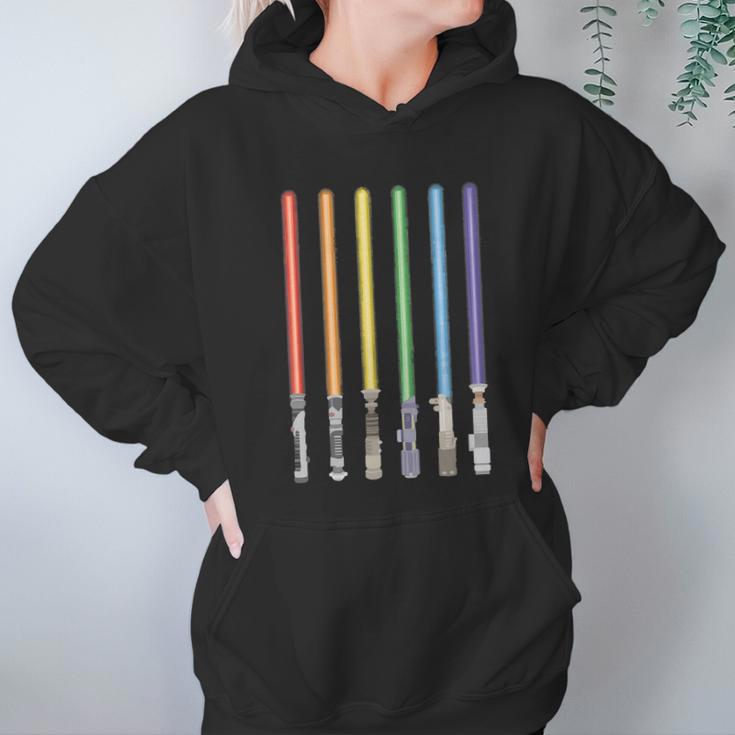 Lgbt Light Sword Pride Saber Ally Lgbtq Graphic Design Printed Casual Daily Basic Hoodie Gifts for Women