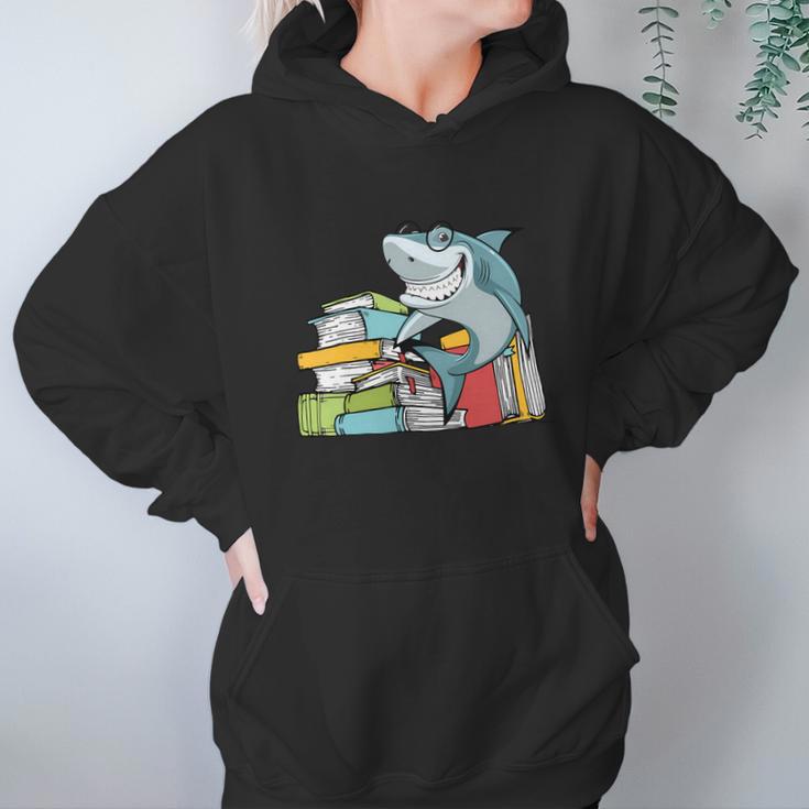 I Love Books Chibi Anime Shark Shirts Book Lover Hoodie Gifts for Women