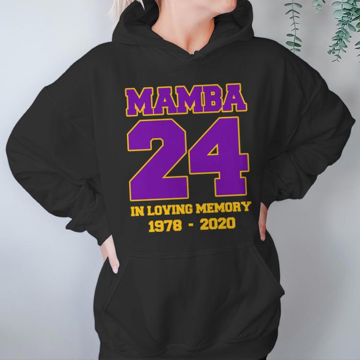 In Loving Memory Mamba 24 Tribute Graphic Design Printed Casual Daily Basic Hoodie Gifts for Women