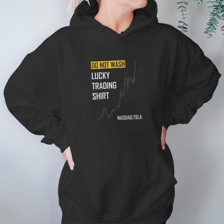 Lucky Trading Tesla Stock Do Not Wash Bull Market Hoodie Gifts for Women