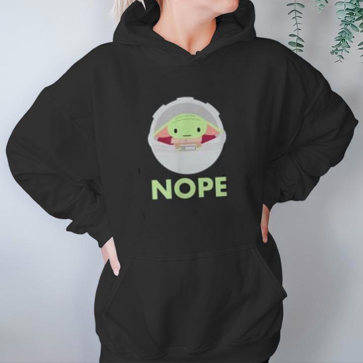 The Mandalorian The Child Nope Hoodie Gifts for Women