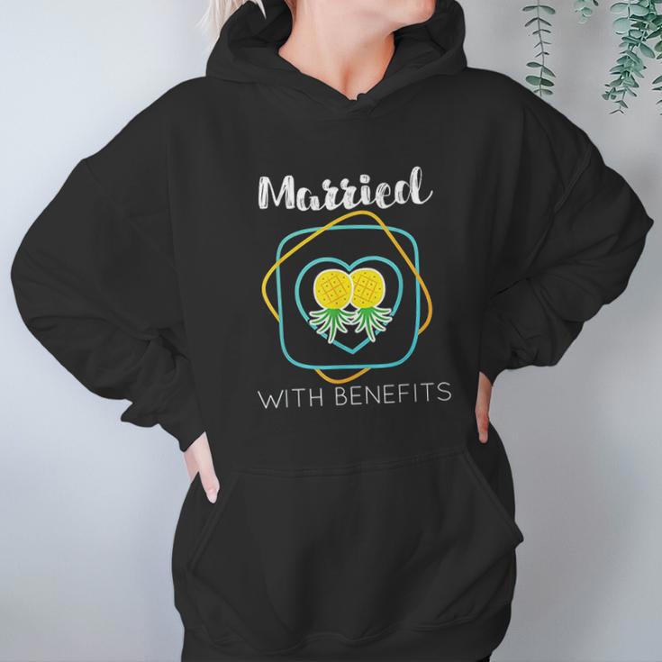 Married With Benefits Swingers Pineapple Hoodie Gifts for Women