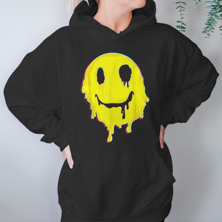 Melting Smiley Face Halloween Hoodie Gifts for Women