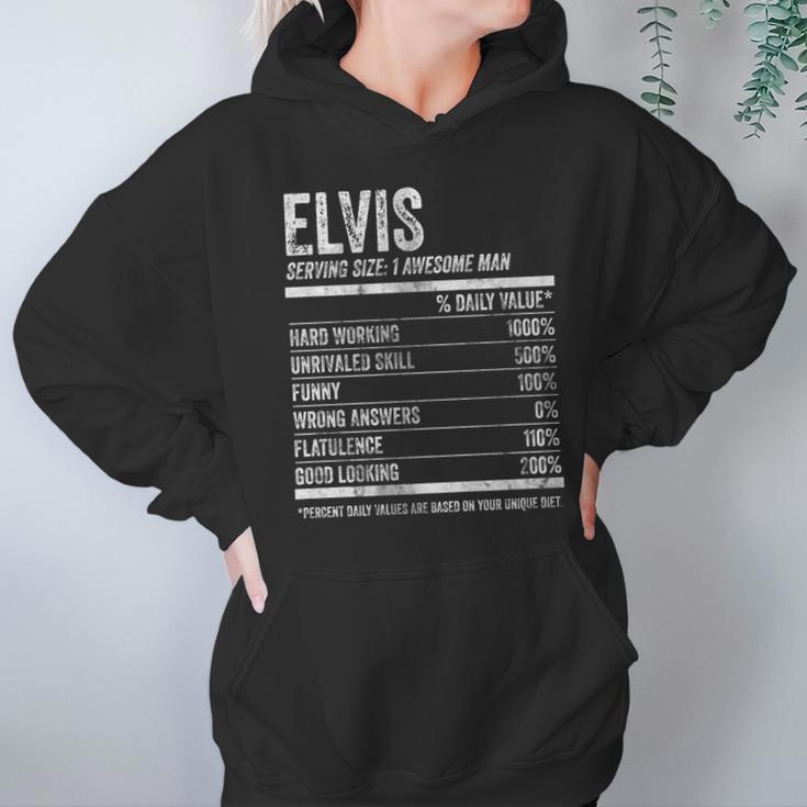 Mens Elvis Nutrition Personalized Name Funny Name Facts Hoodie Gifts for Women