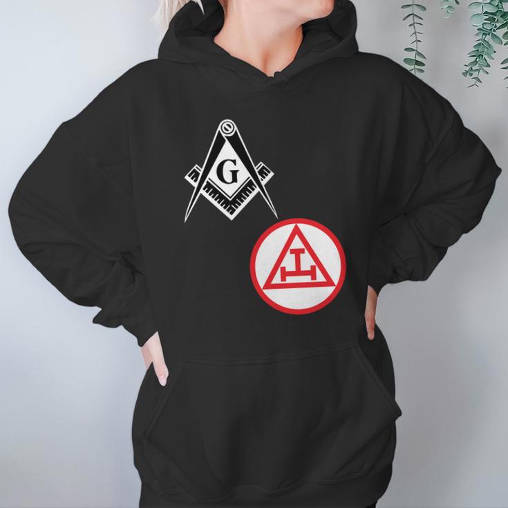 Mens Mason Royal Arch Split Masonic York Rite Black Hoodie Gifts for Women