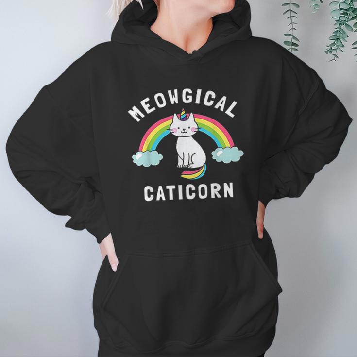 Meowgical Caticorn Funny Unicorn And Cat Gift Kittycorn Hoodie Gifts for Women