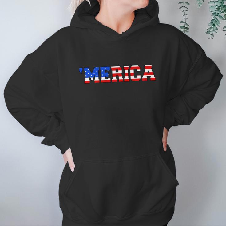 Merica Usa Logo Hoodie Gifts for Women