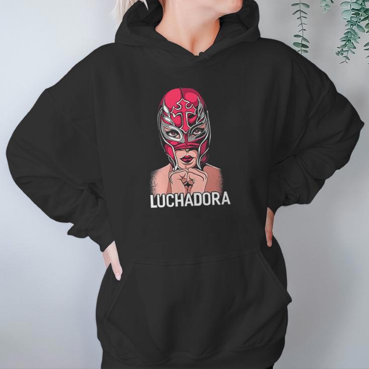 Mexican Female Wrestler Chingona Lucha Libre Luchadora Hoodie Gifts for Women