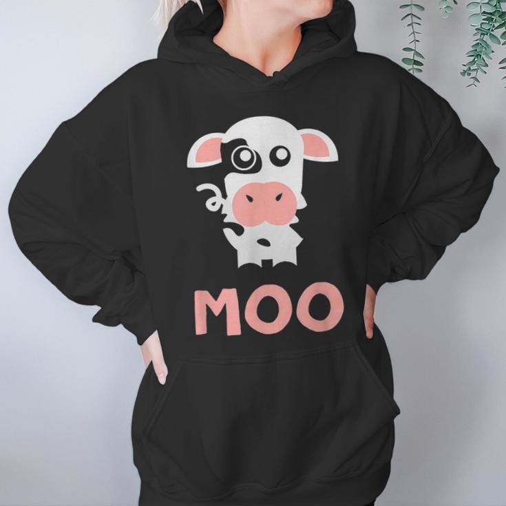 Moo Cow Farm Animals For ToddlersFam Girl Hoodie Gifts for Women