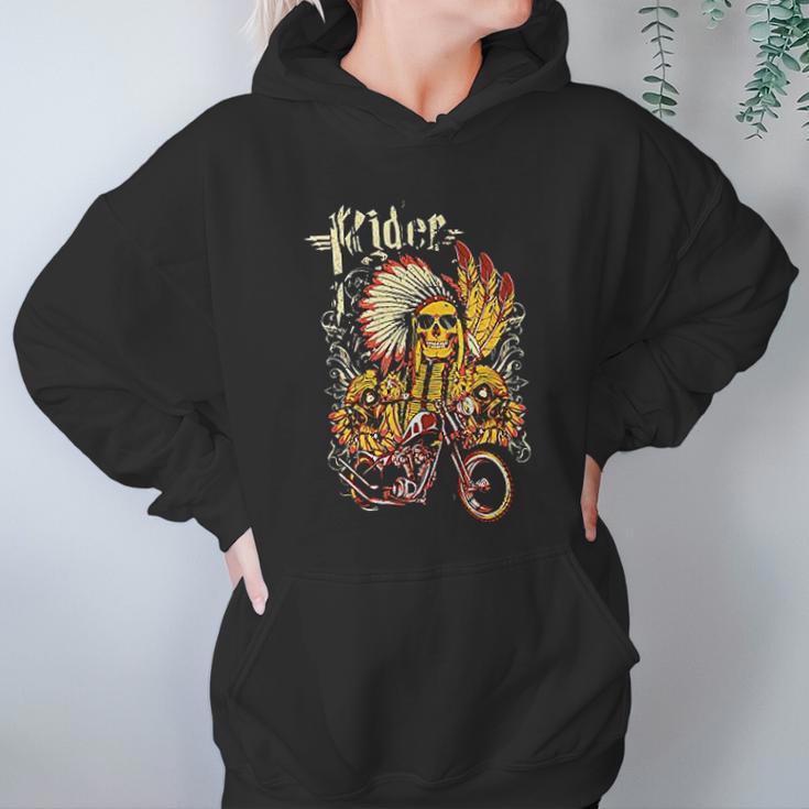 Motorcycle Indian Rider Hoodie Gifts for Women